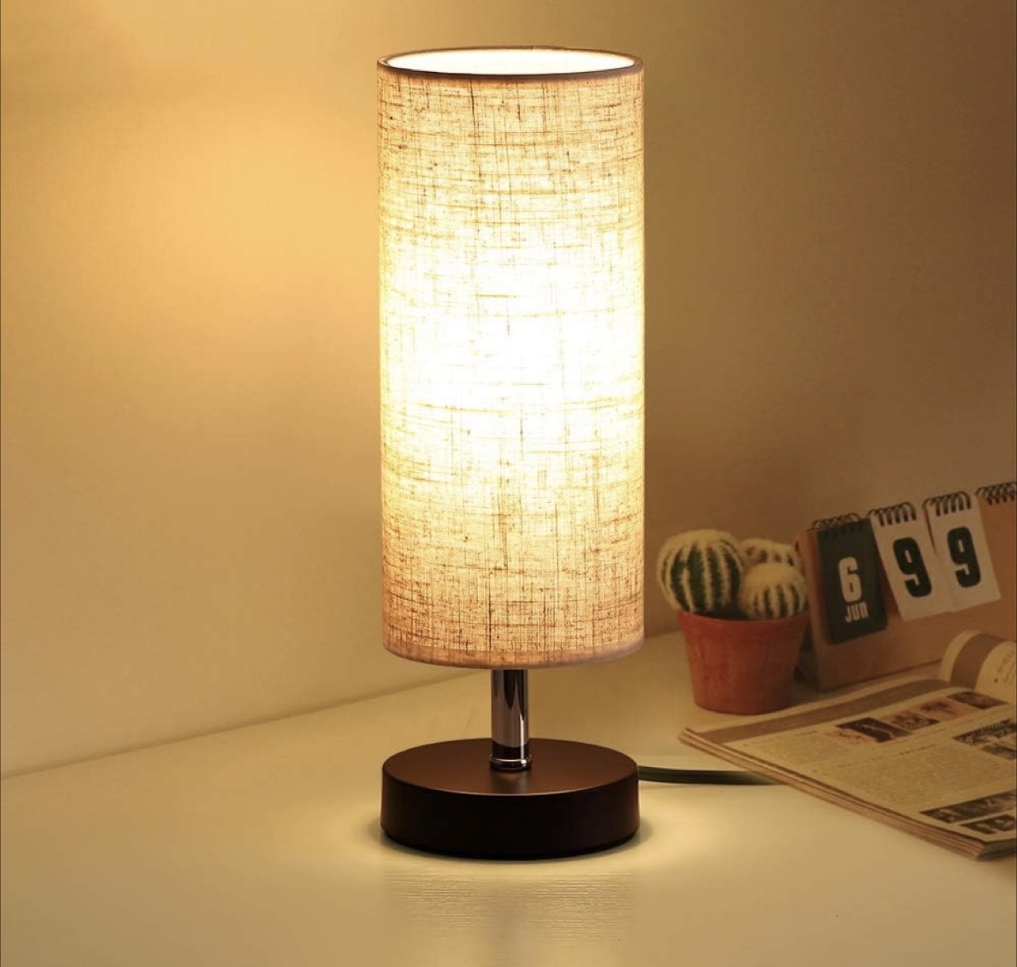 Table Lamp - Cylinder Linen Shade - photo 2