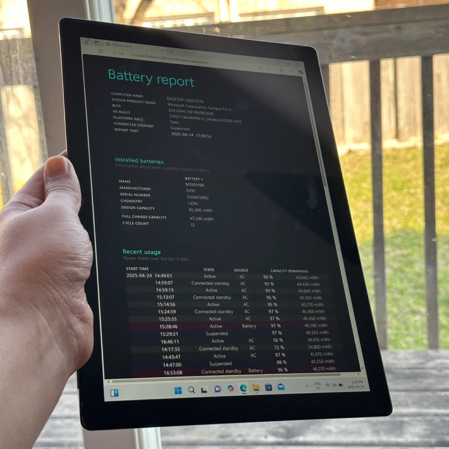 Microsoft Surface Pro 6 - i7 16/512 GB - Matte Black thumbnail
