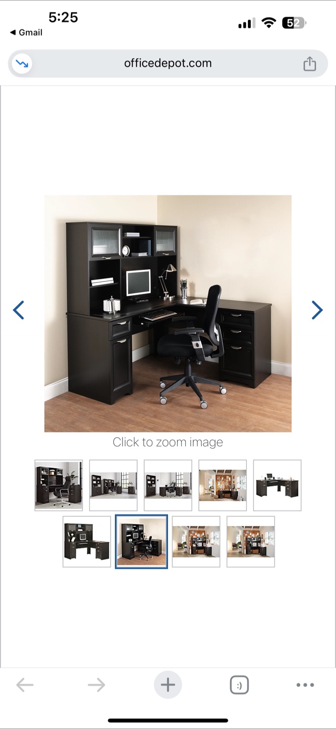 Office Depot Corner Desk with Hutch - photo 5