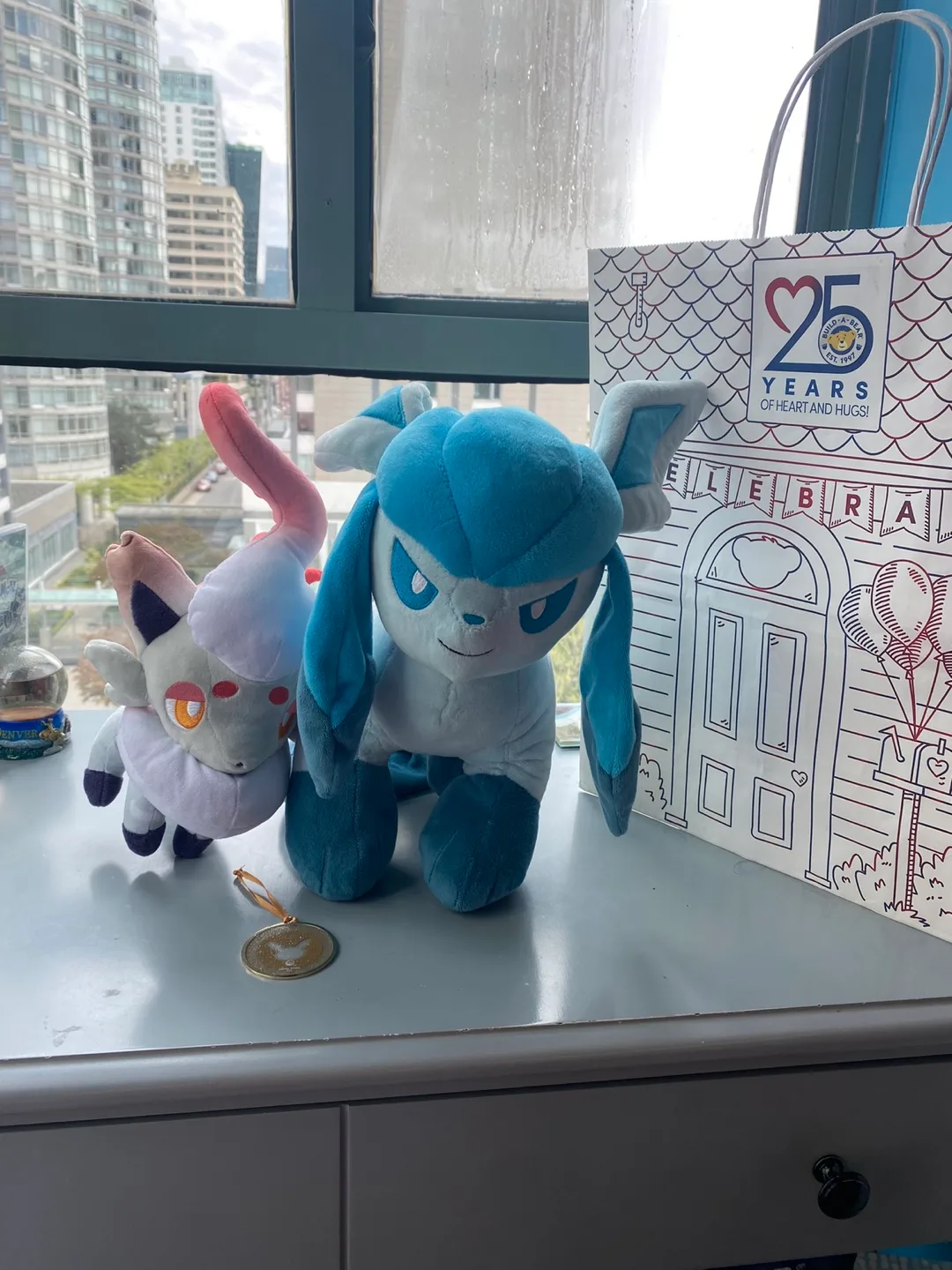 Glaceon and Hisuian Zorua Pokémon Plush Set thumbnail