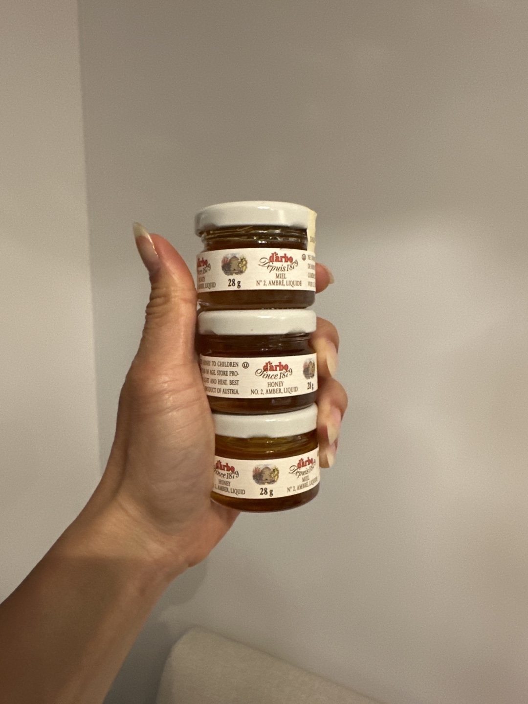 Three Mini Jars of Darbo Honey