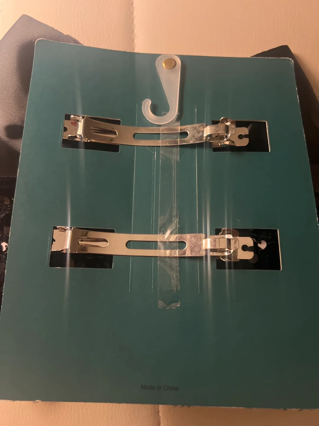 🧡Black Bow Hair Clips Set - Satin and Sequins image indicator(2)