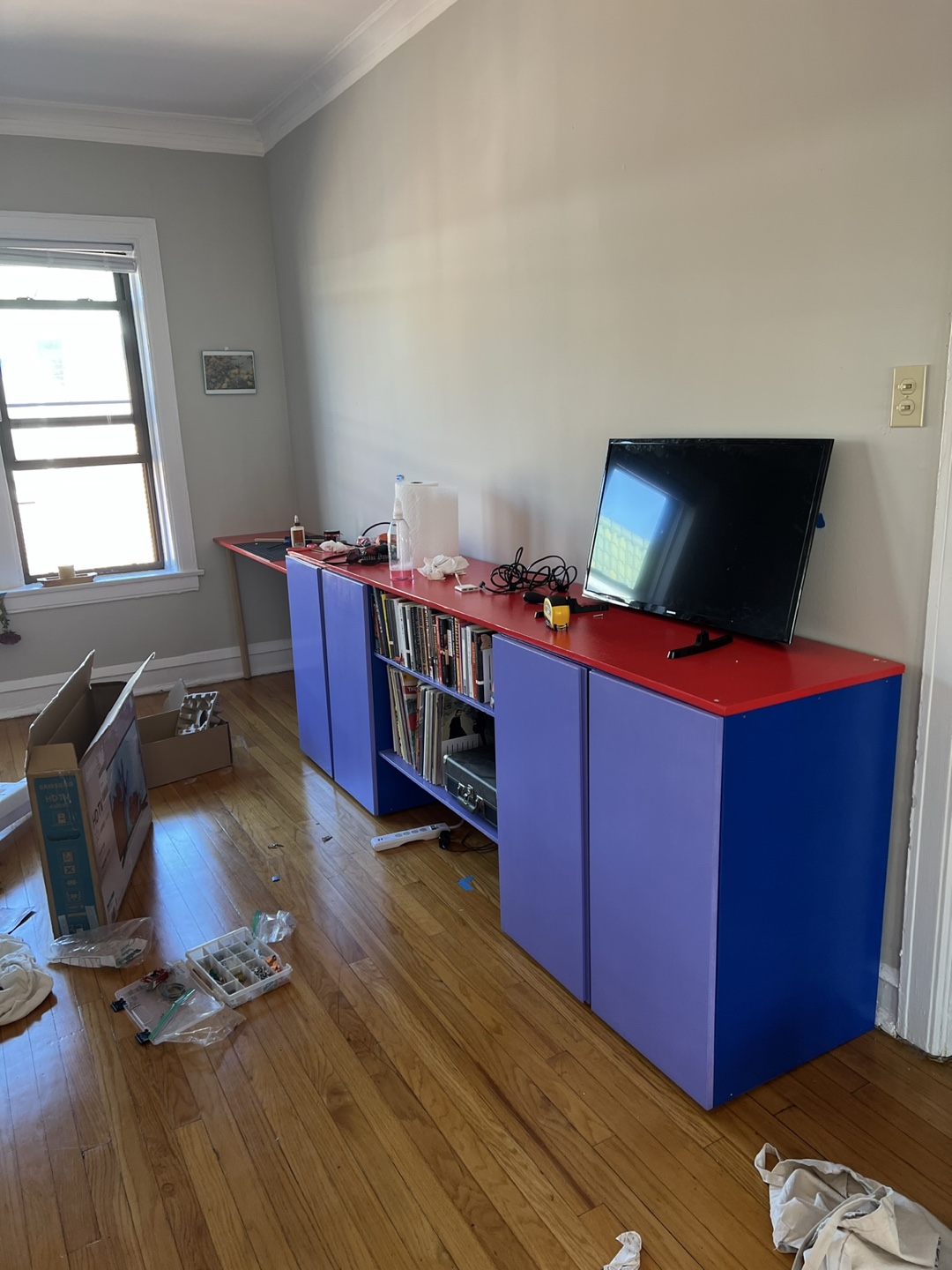 IKEA IVAR Cabinet Modular TV Stand + Desk (One of a Kind)