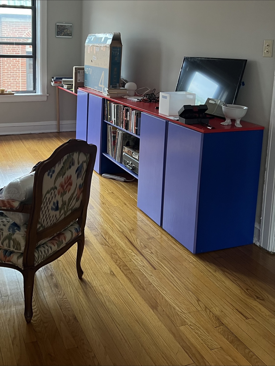 IKEA IVAR Cabinet Modular TV Stand + Desk (One of a Kind) - photo 4