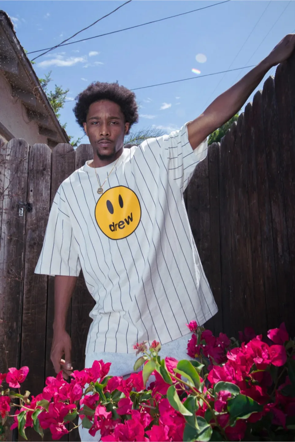 Drew House Mascot Pinstripe T-Shirt thumbnail