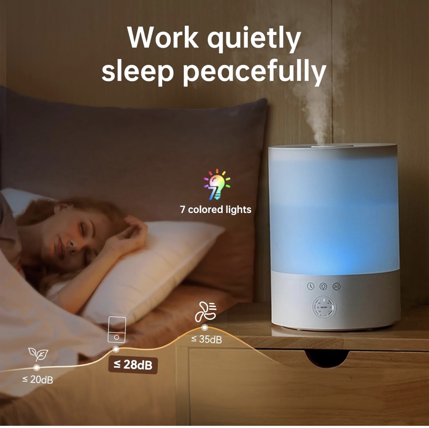 Yogín Ultrasonic Humidifier - 300ml/h Output, 350 sq ft Coverage - photo 5