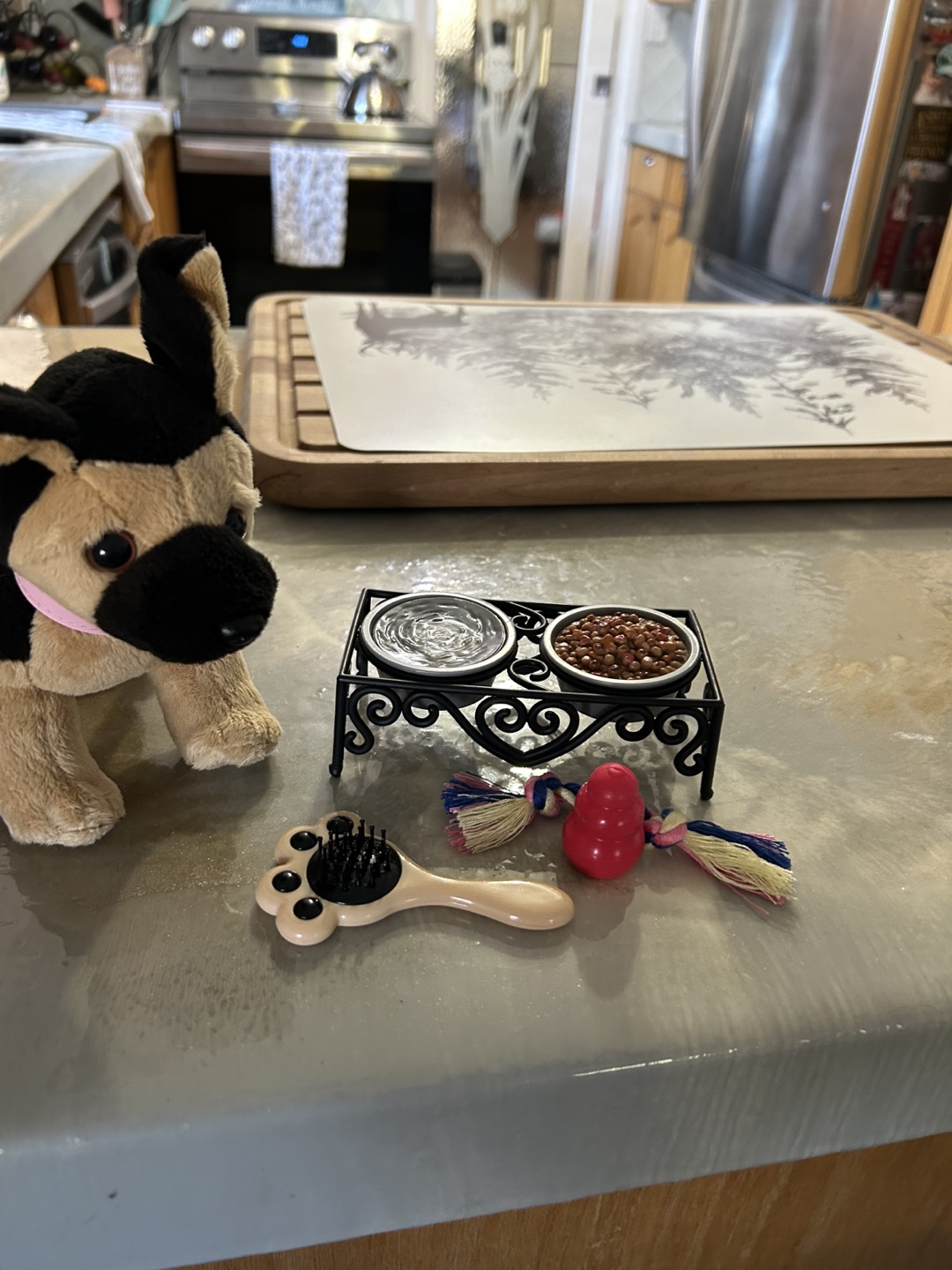 Adorable German Shepherd Puppy Play Set with Accessories - photo 3