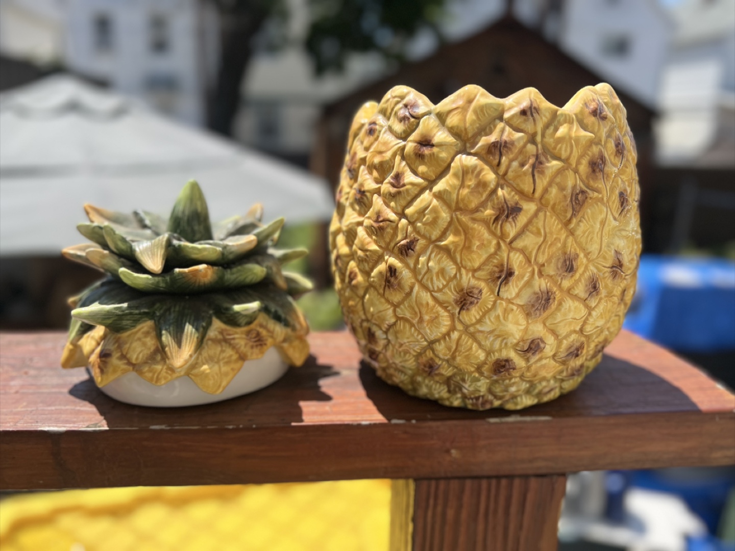Vintage Pineapple Cookie Jar - photo 4