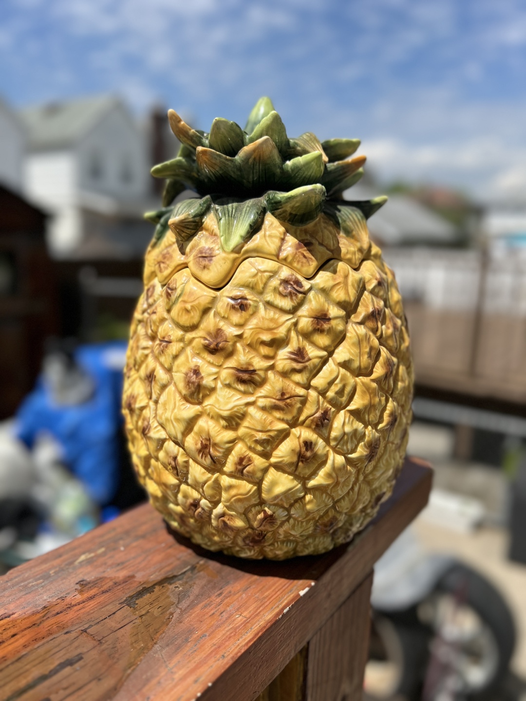 Vintage Pineapple Cookie Jar