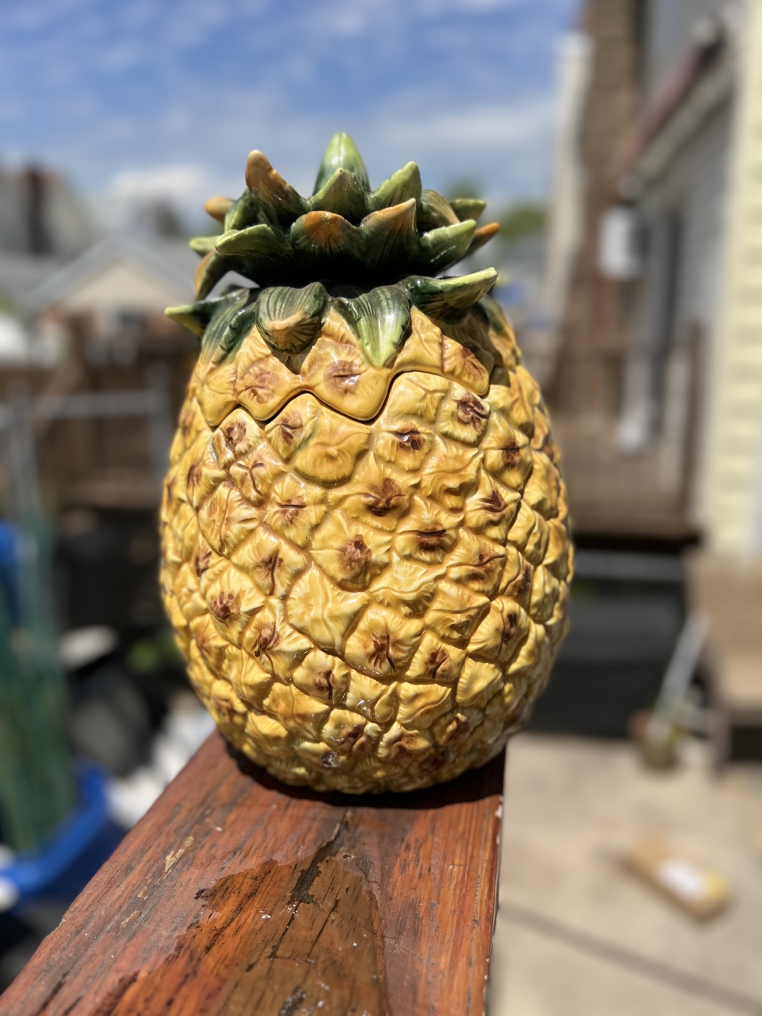 Vintage Pineapple Cookie Jar - photo 2