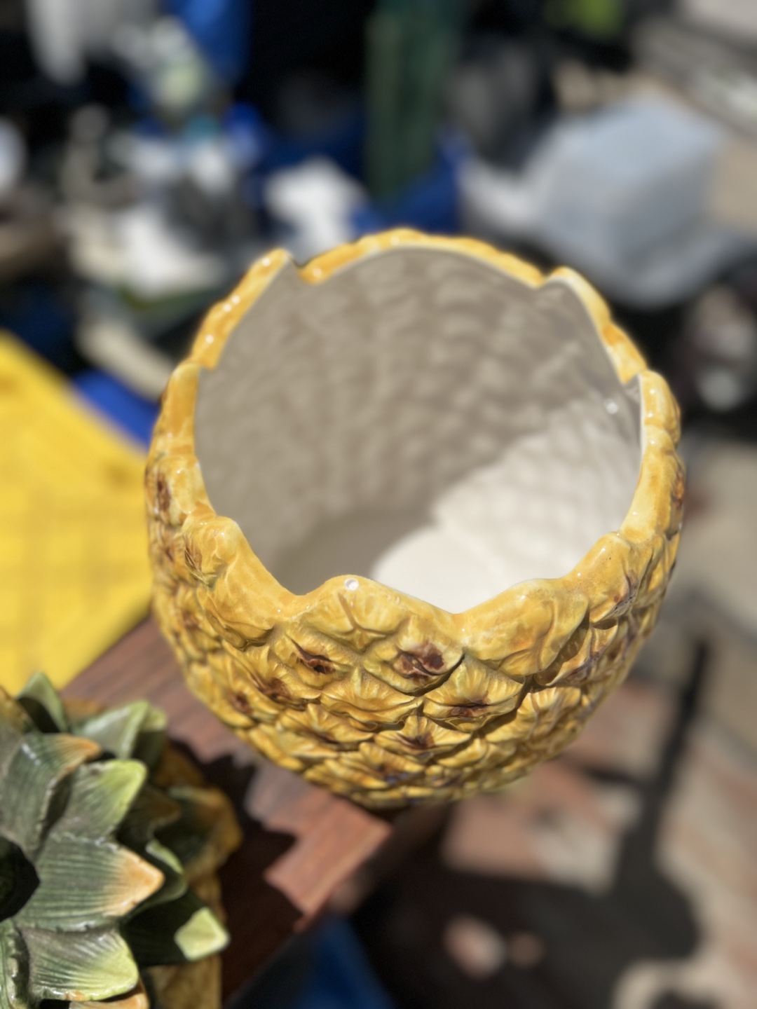 Vintage Pineapple Cookie Jar - photo 5