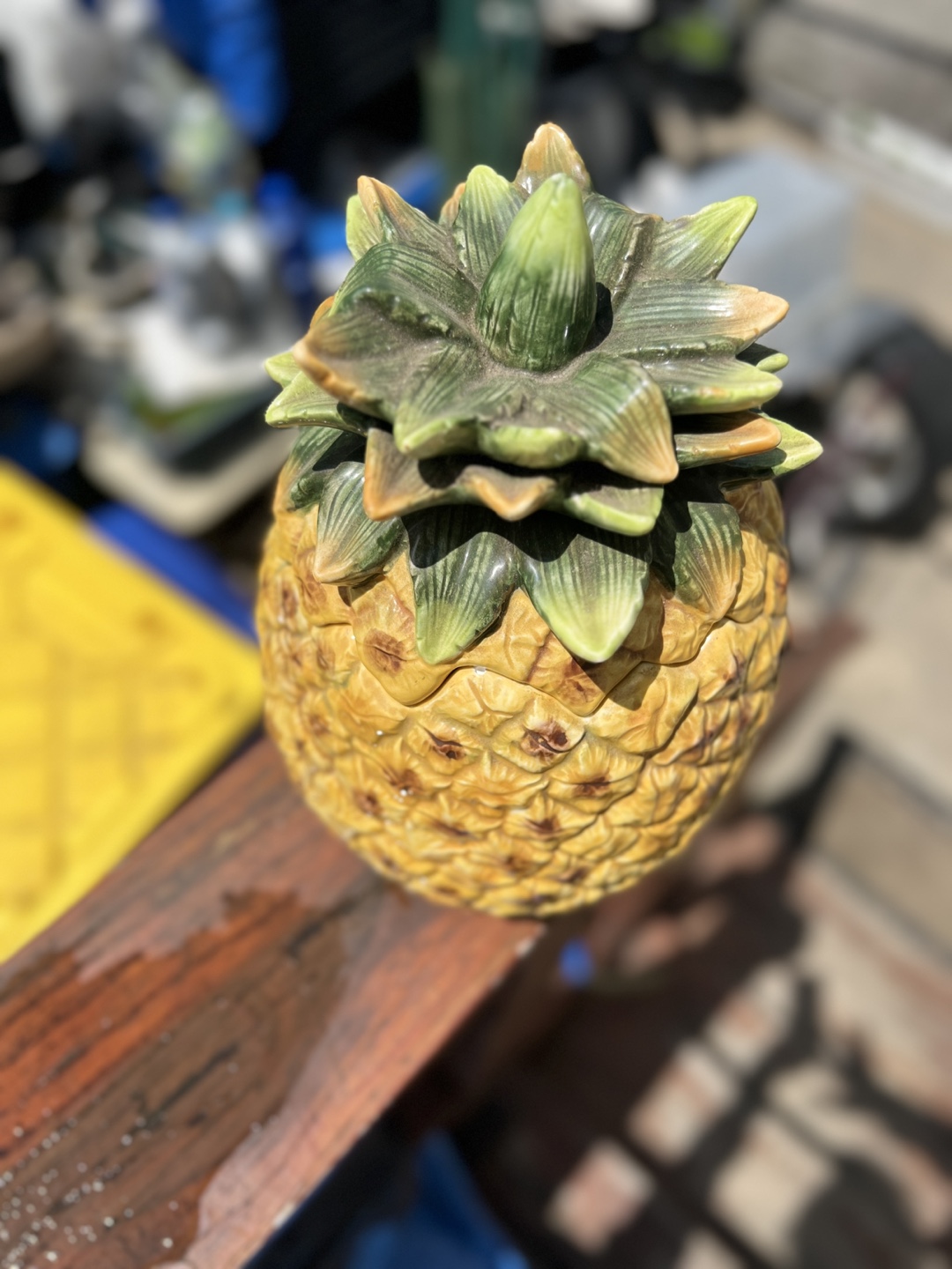 Vintage Pineapple Cookie Jar - photo 3