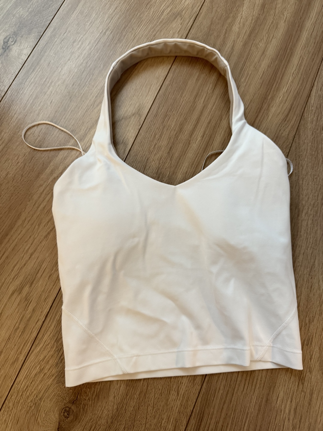 Lululemon White Halter Crop Top Size 0