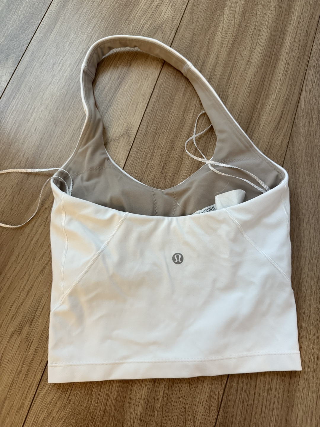 Lululemon White Halter Crop Top Size 0 - photo 2