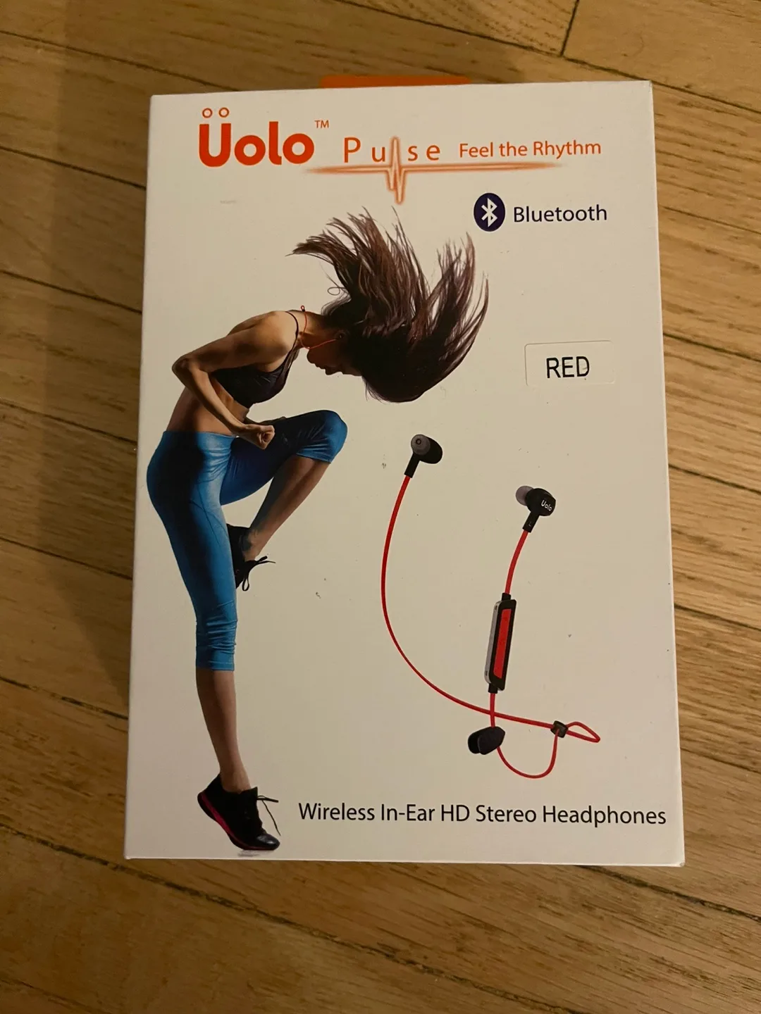 Uolo Pulse Wireless In-Ear HD Stereo Headphones - Red thumbnail