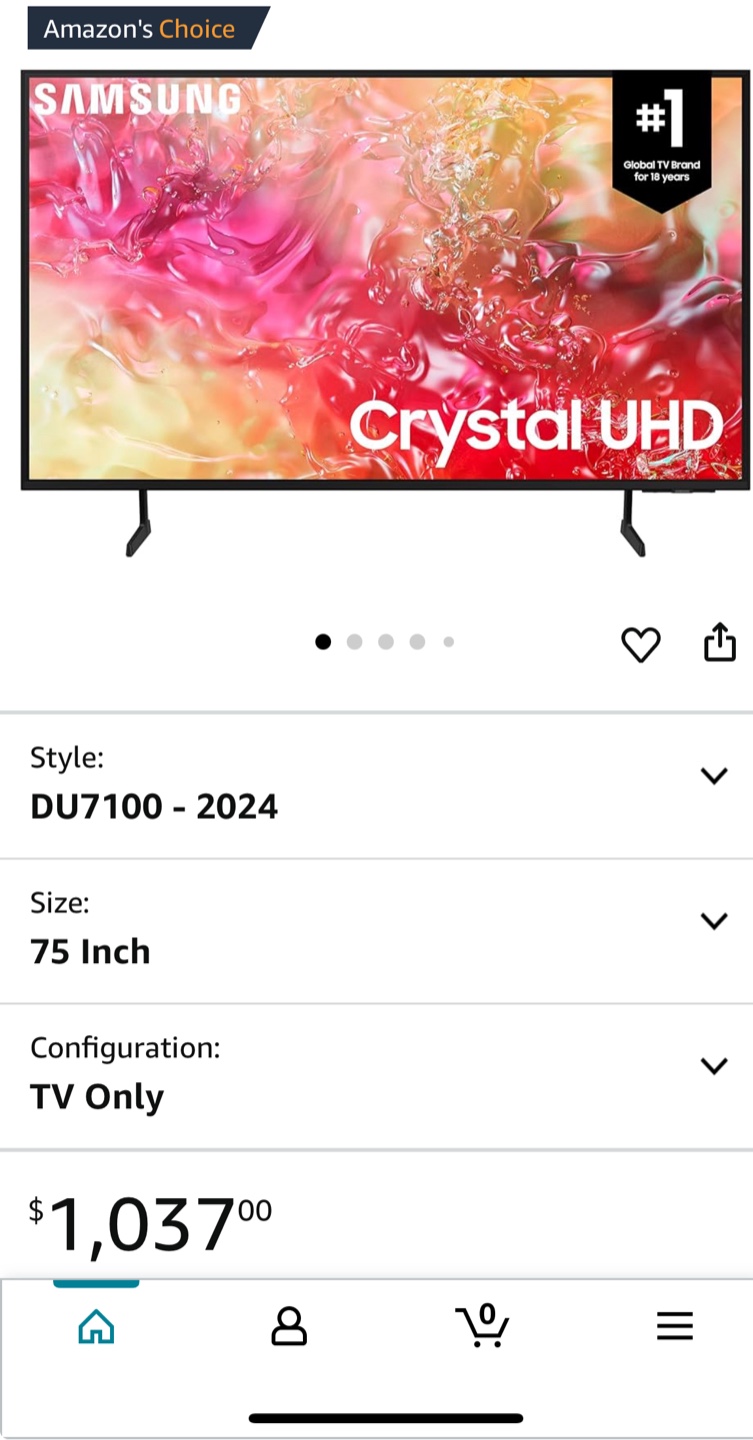 Samsung 75” 4K UHD Smart TV – Barely Used, $750 Cash - photo 2