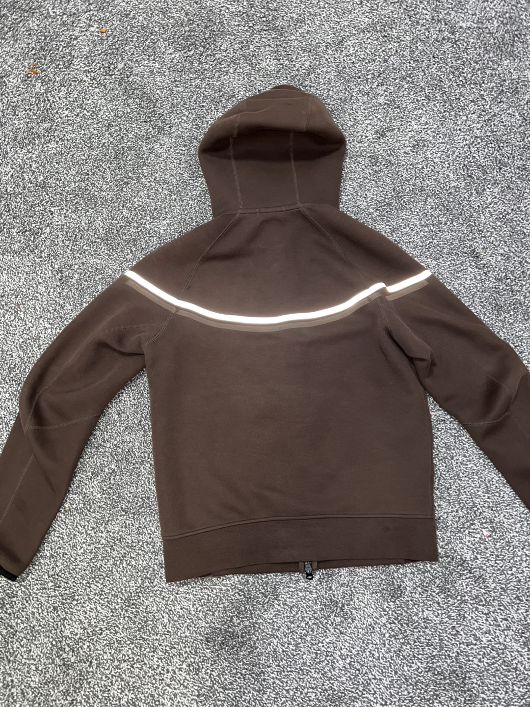 Nike Tech Windrunner Hoodie - Brown - Size Small - photo 2