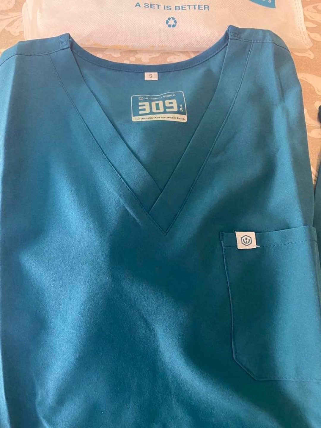 GOE Scrubs Set - Teal - Size Small - photo 3