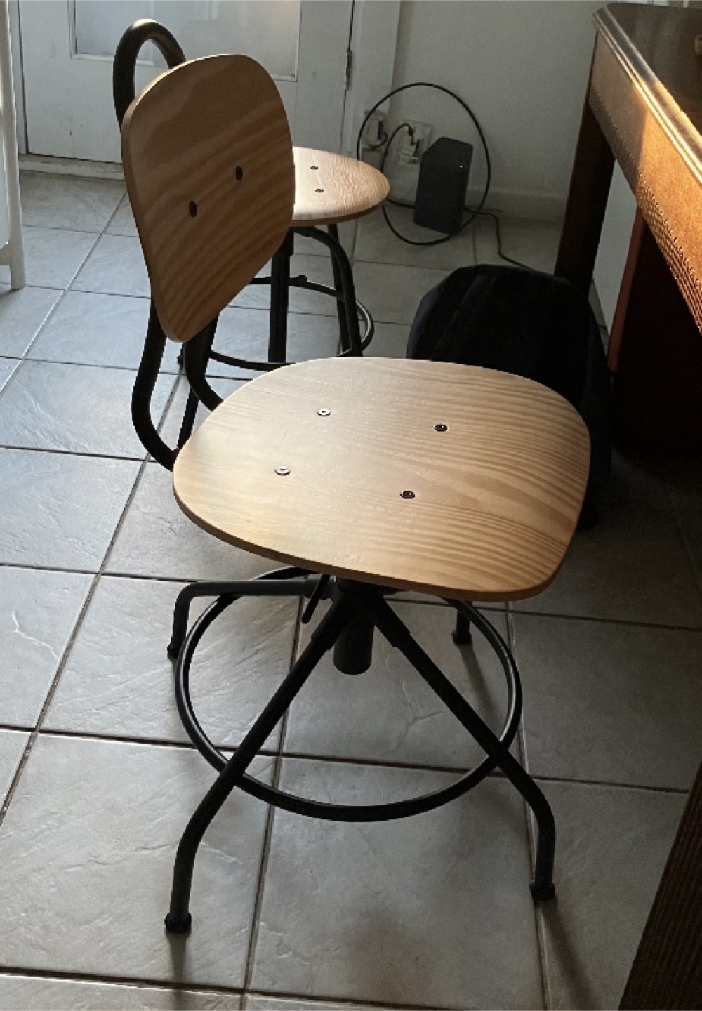 IKEA Kullaberg chair, pine / black