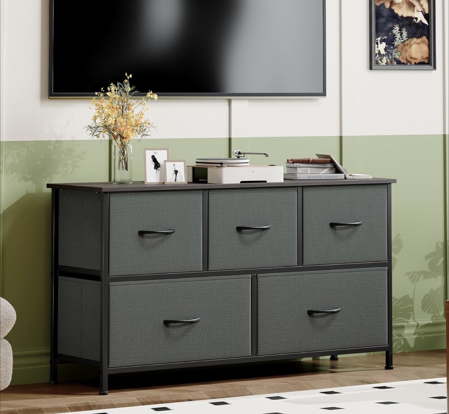Five-Drawer Fabric Storage Organizer
