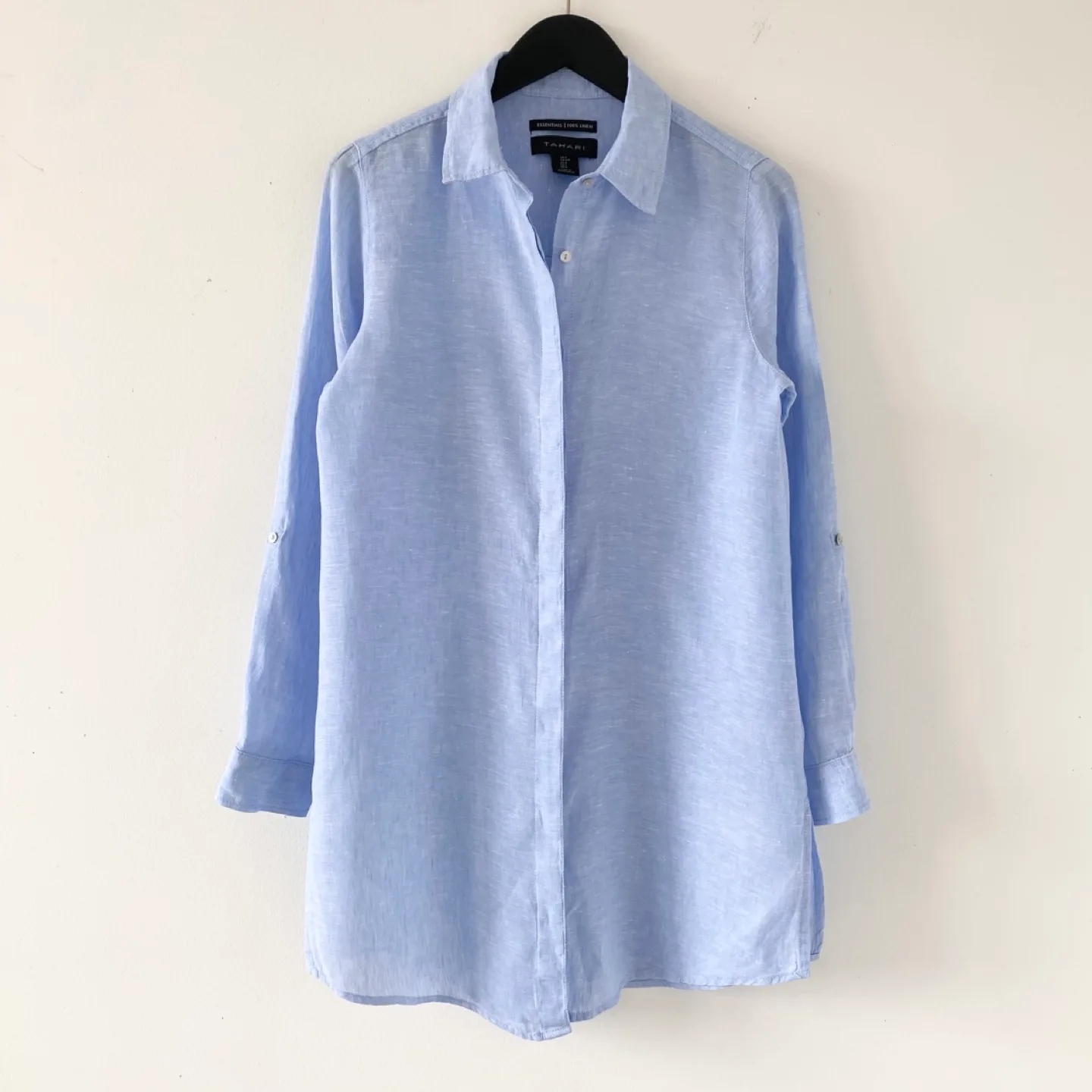Tahari 100% Linen Button-Up Shirt / Tunic thumbnail