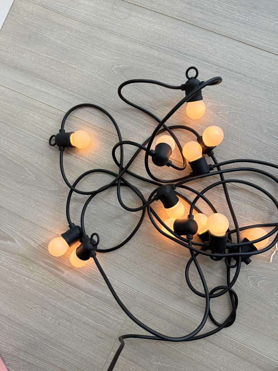 IKEA String of Edison Bulbs - Black - Warm White thumbnail