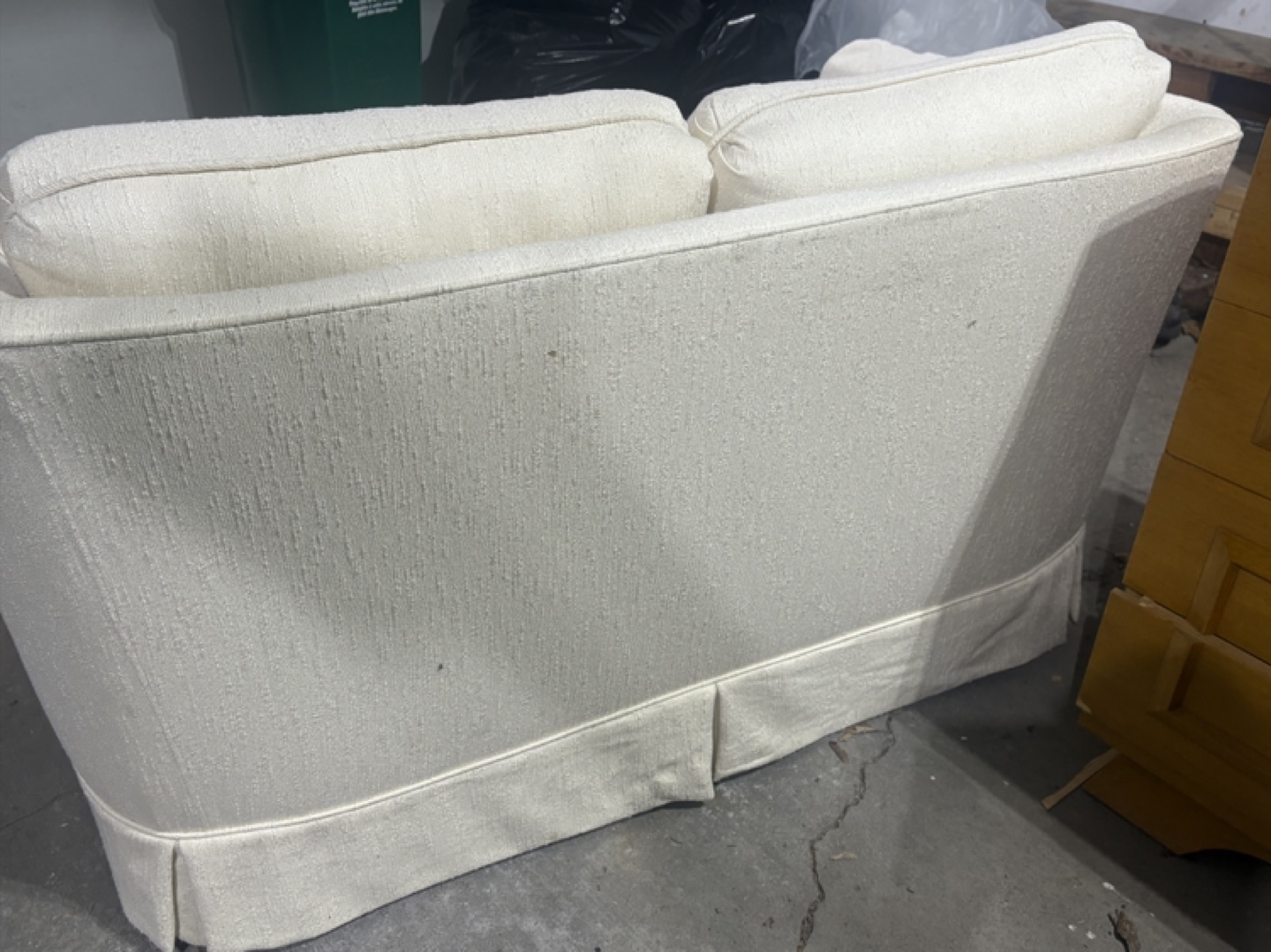 Off-White Two-Seater Sofa