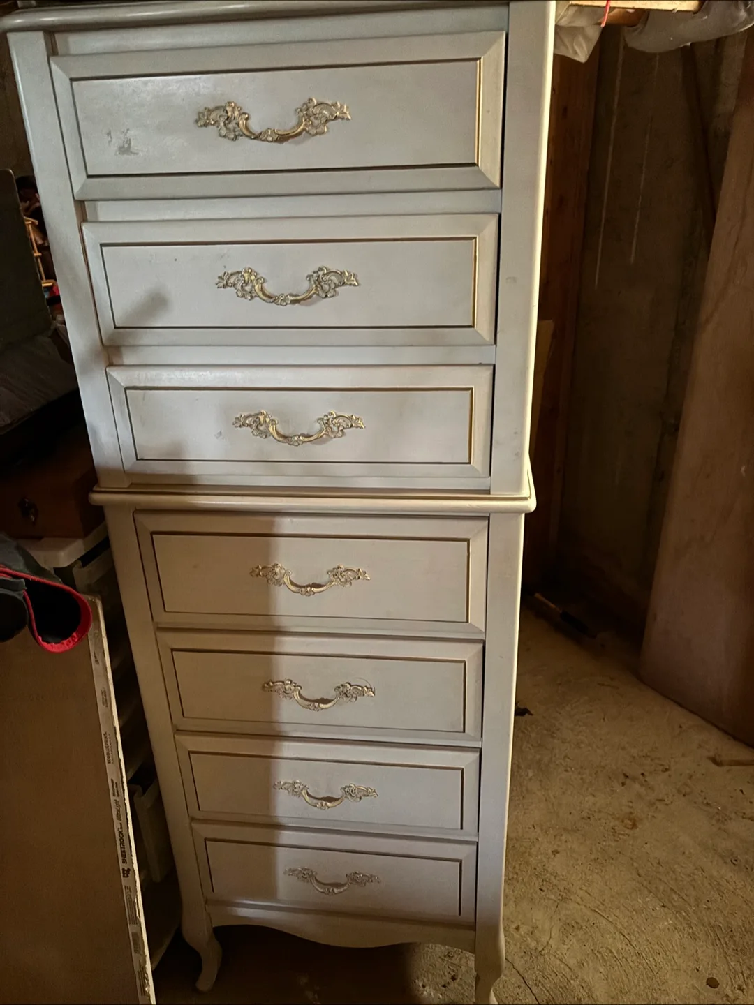 Vintage French-style dresser and vanity set