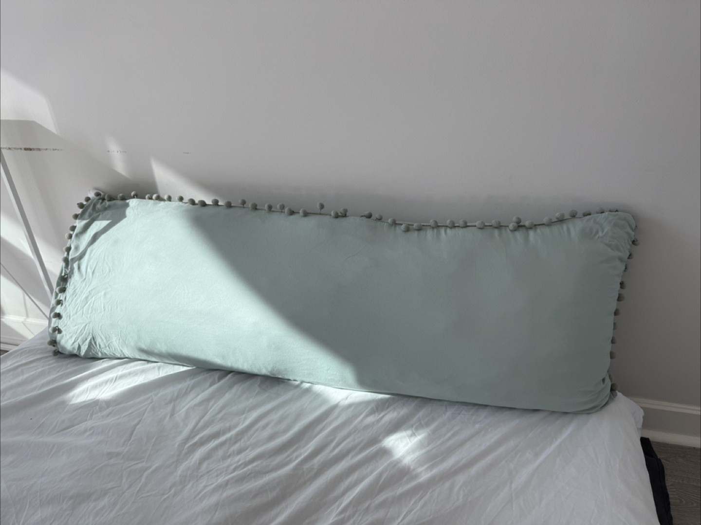 Moving Out Sale * Light Green Body Pillow with Cover