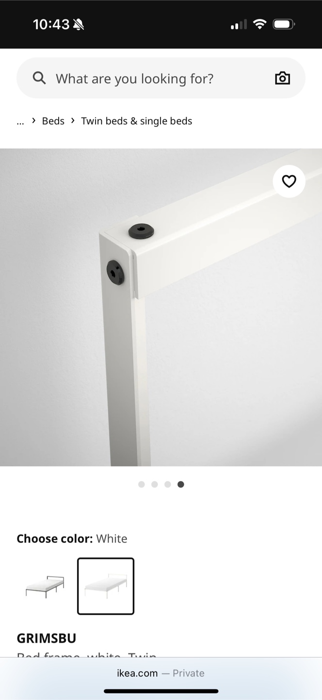 IKEA Twin Bed Frame - White - photo 4
