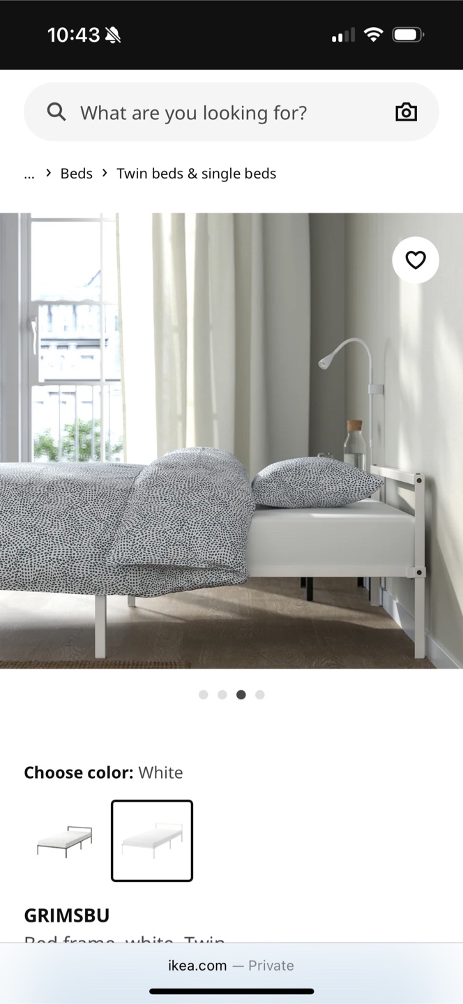 IKEA Twin Bed Frame - White - photo 3