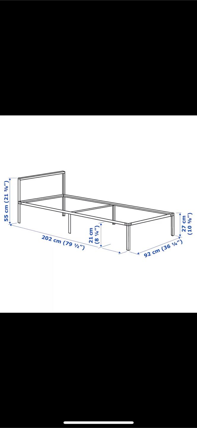 IKEA Twin Bed Frame - White - photo 5