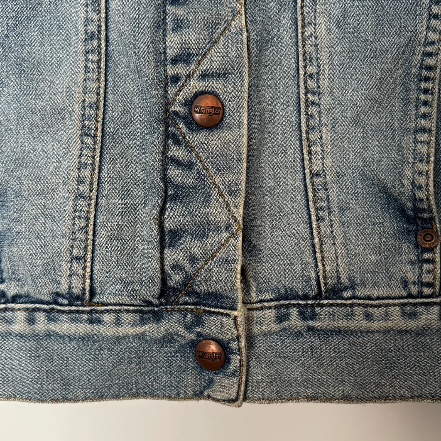Vintage Wrangler Denim Jean Jacket circa 1986 image indicator(5)