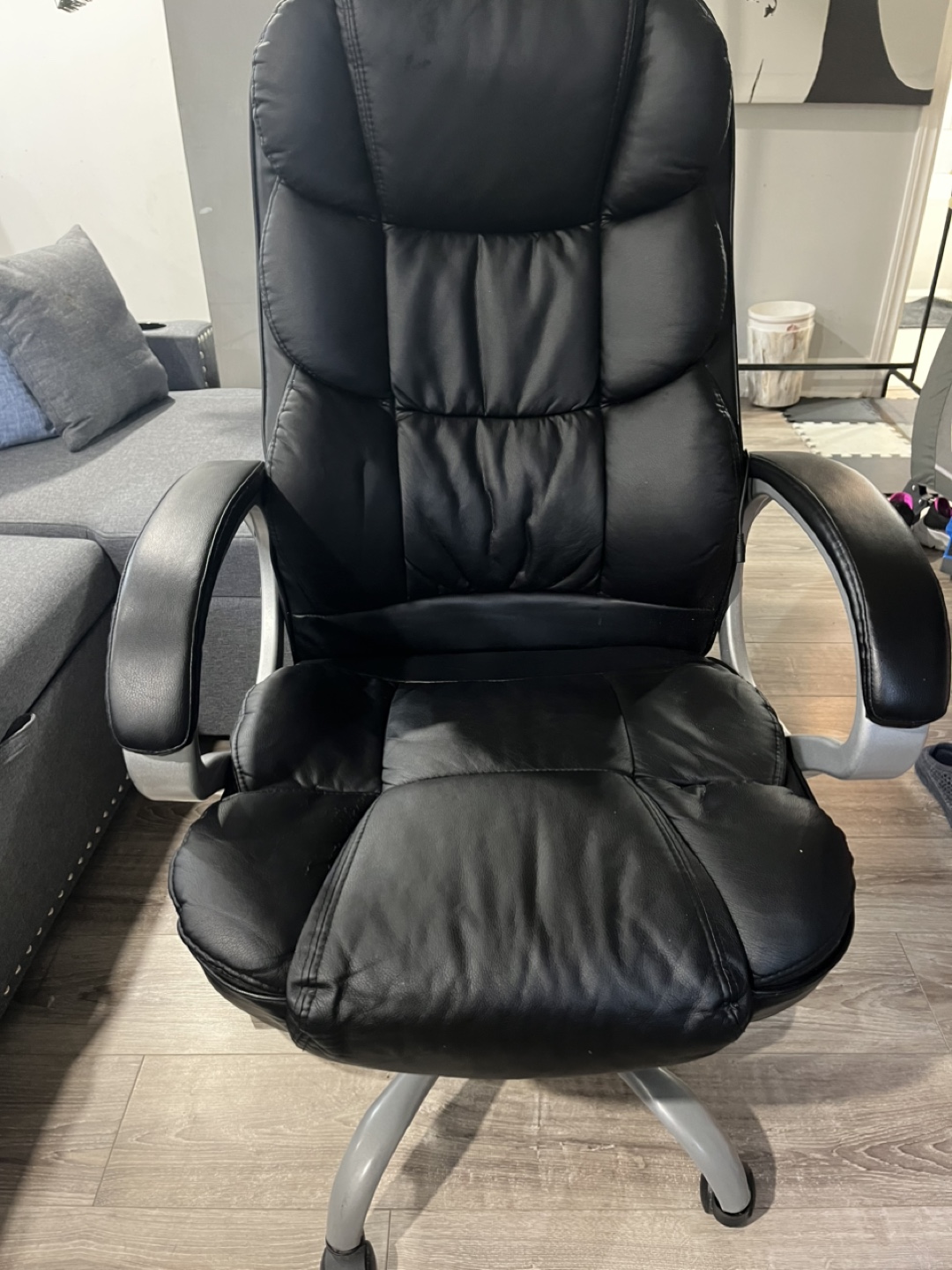 Black Leather Office Chair