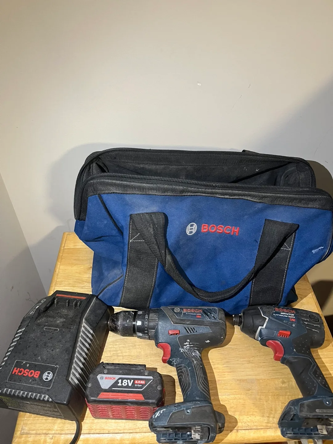 Bosch 18V Cordless Drill and Impact Driver Set thumbnail