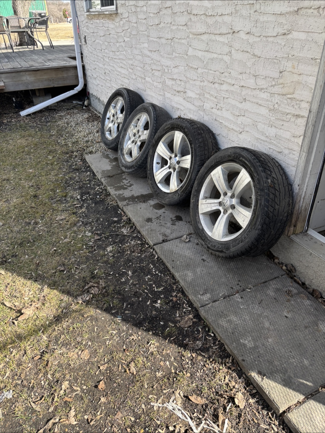 Set of 4 Dodge Ram Alloy Wheels and Tires