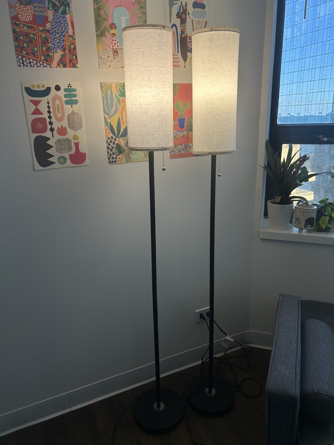 Pair of Modern Floor Lamps