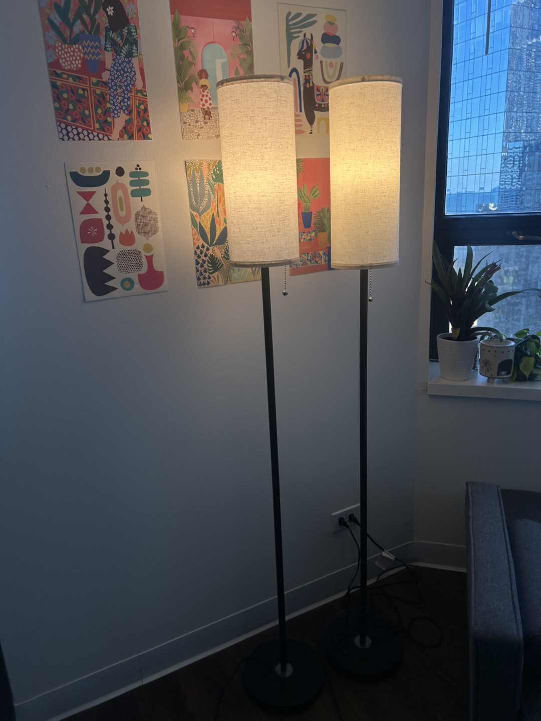 Pair of Modern Floor Lamps - photo 2