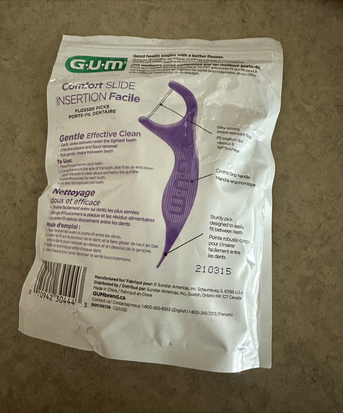 Gum Comfort Slide Floss Picks, 90 count, Fresh Mint - photo 2