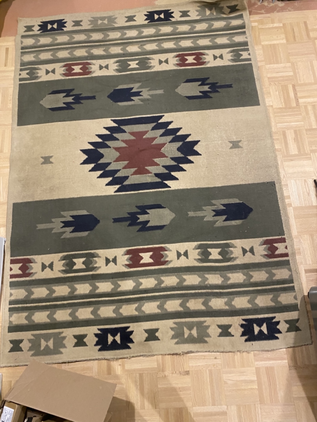 Large wool area rug - photo 4