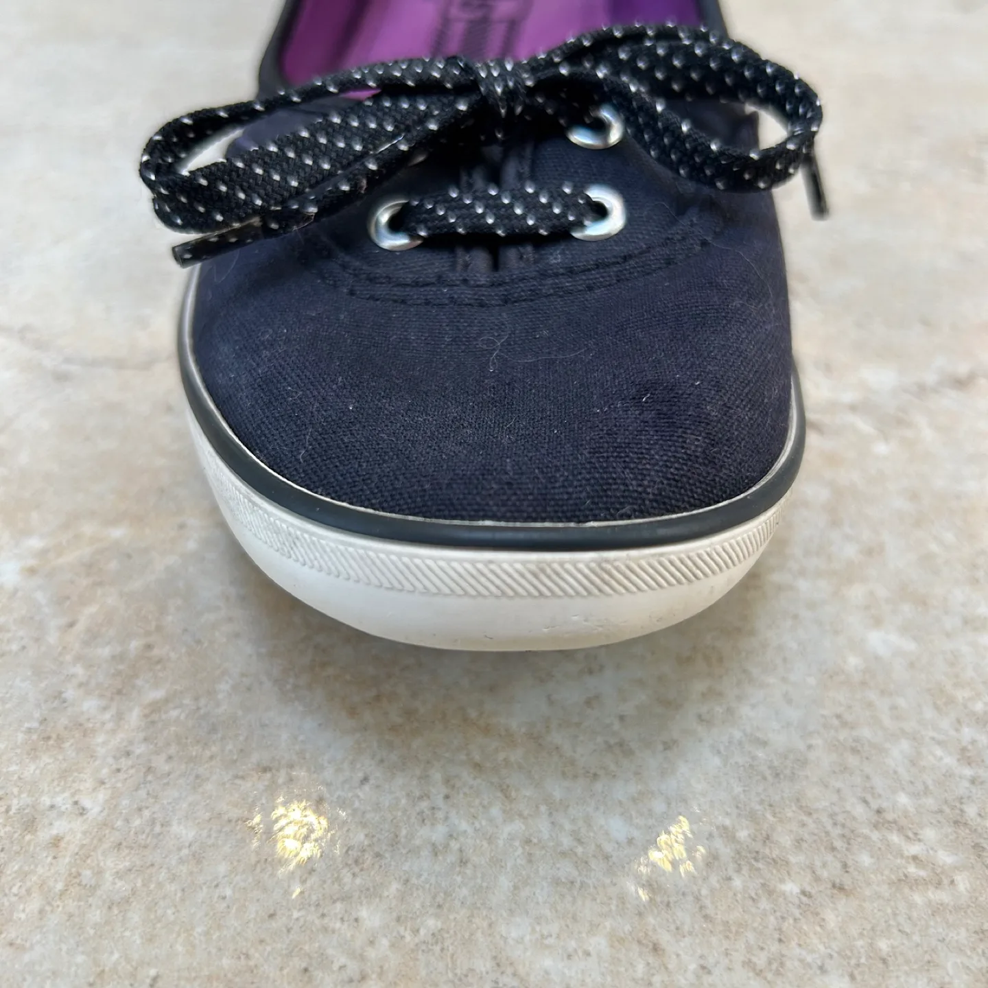 Keds Women's Black Canvas Slip-On Shoes - Size 6 image indicator(5)