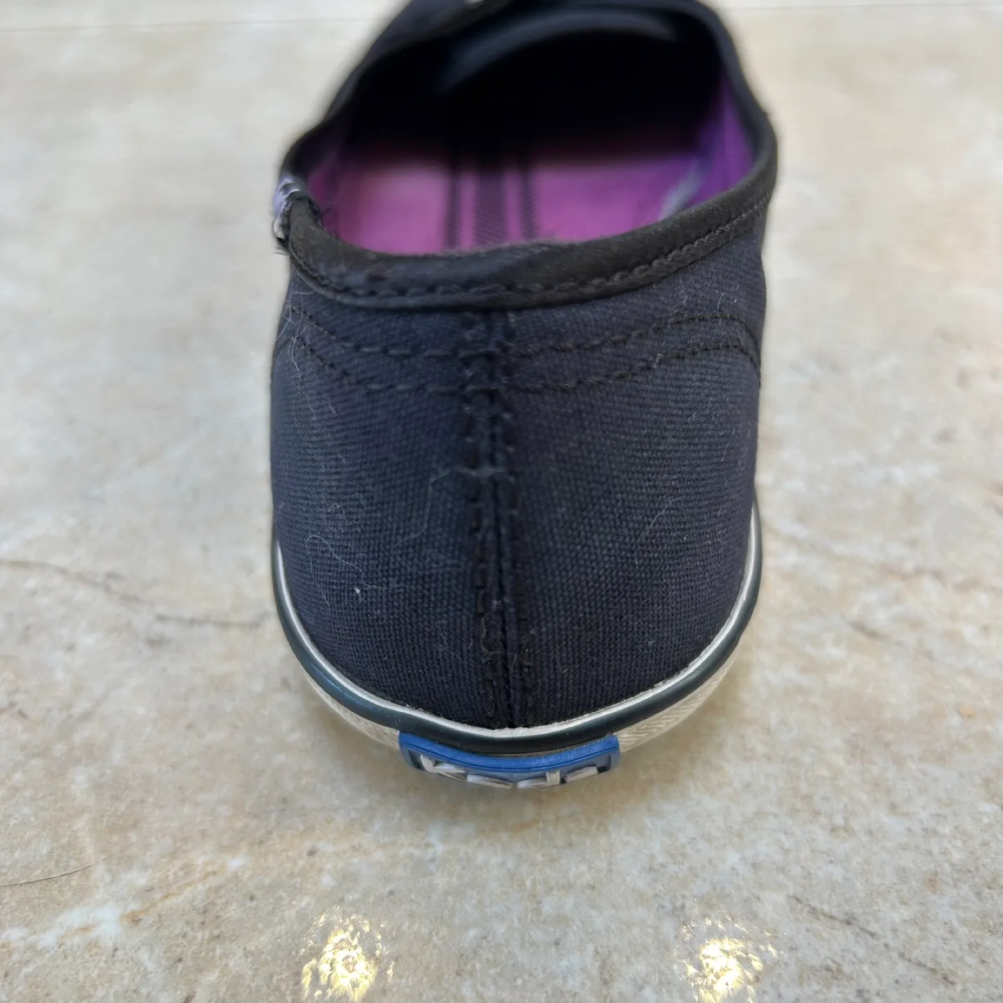 Keds Women's Black Canvas Slip-On Shoes - Size 6 image indicator(6)