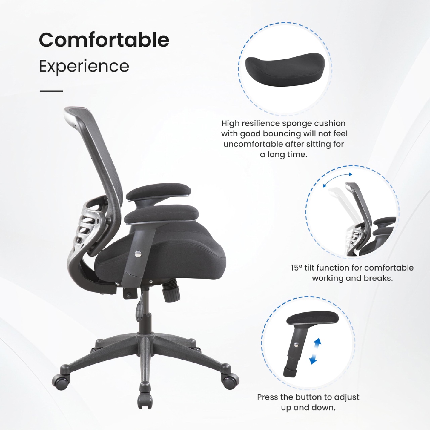 New BOLISS Office Chair Ergonomic Desk Chair Computer Chair - photo 4