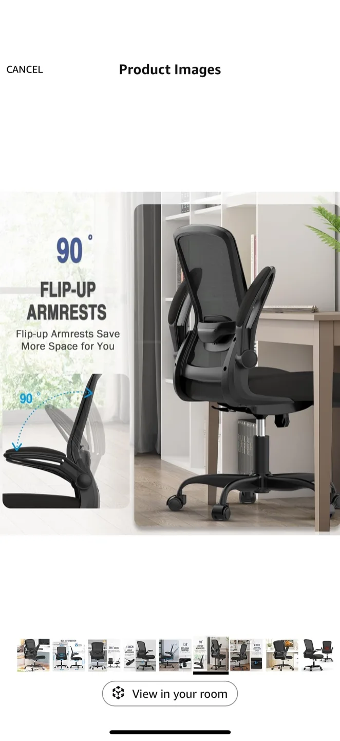 Ergonomic Desk Chair with Adjustable Lumbar Support image indicator(6)