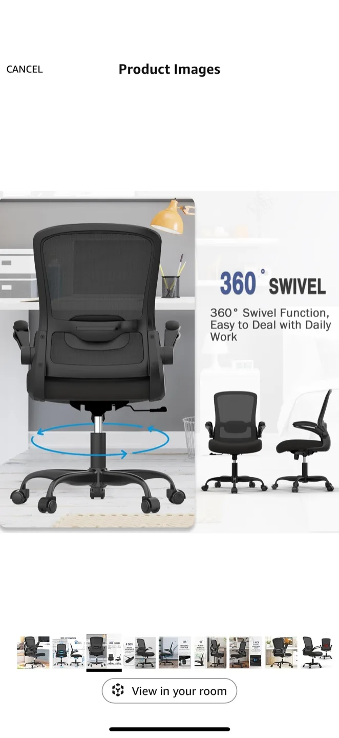 Ergonomic Desk Chair with Adjustable Lumbar Support image indicator(3)