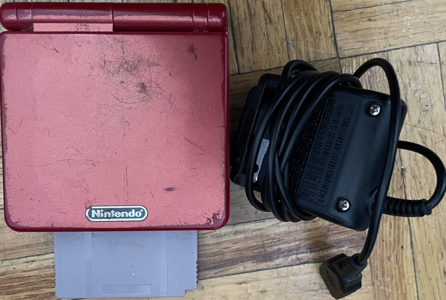 Nintendo Game Boy Advance SP with Game Cartridge