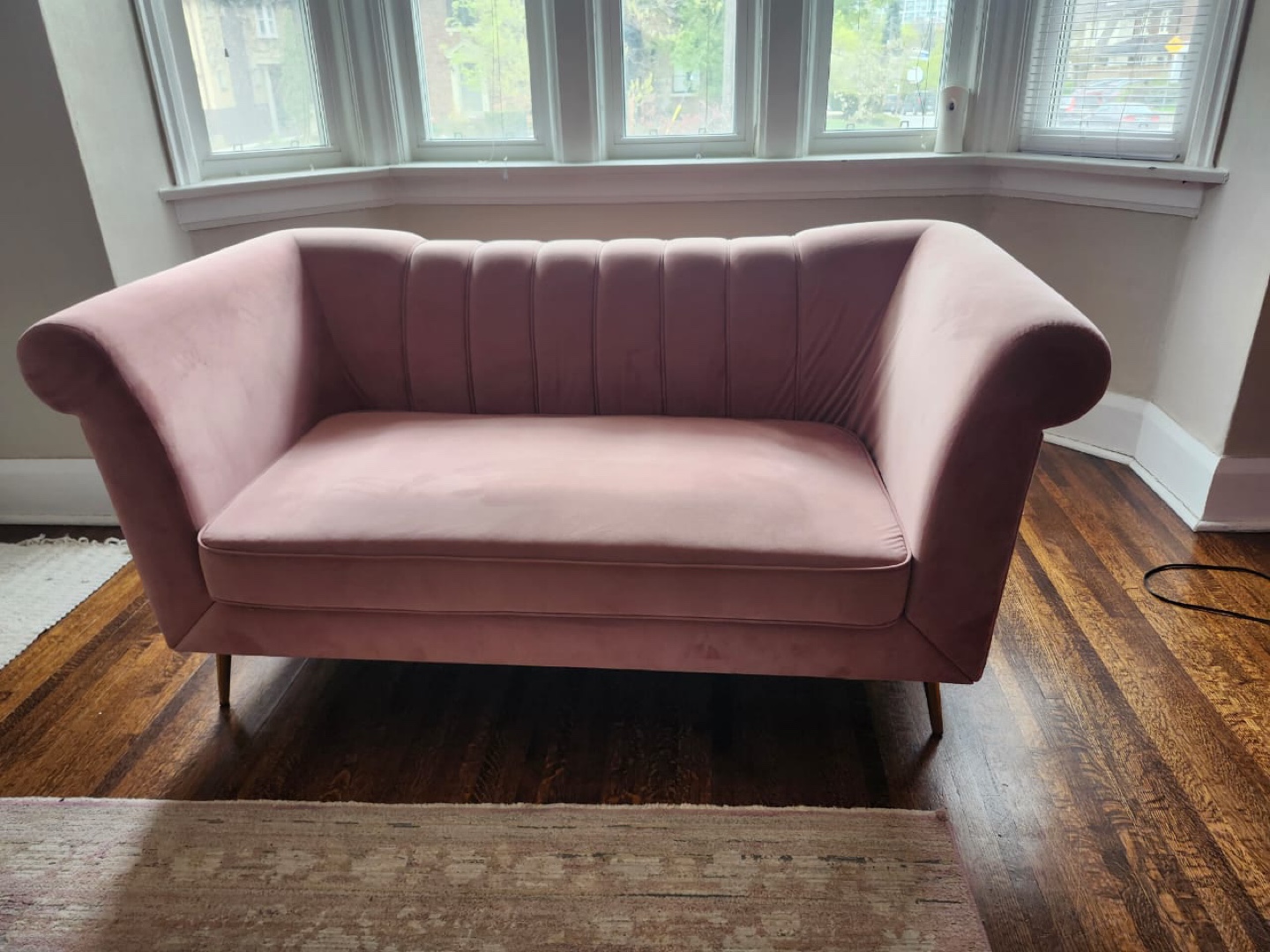 Pink Velvet Couch
