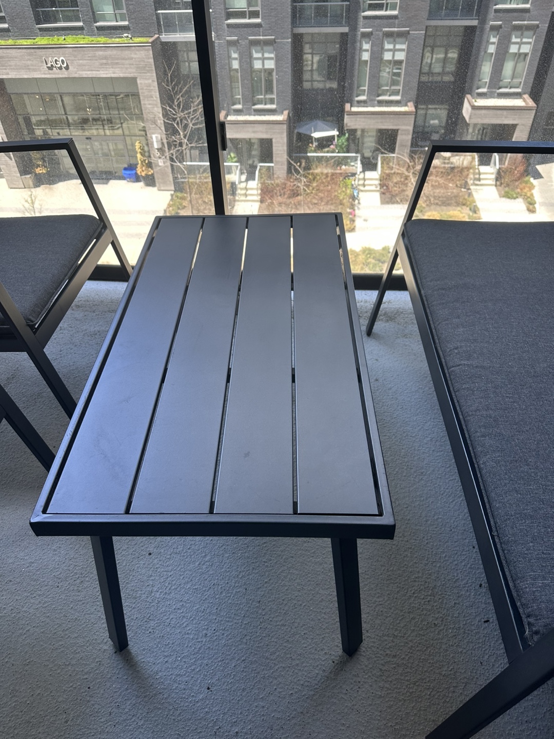 4-Piece Balcony Furniture Set - Chairs and Table - photo 3
