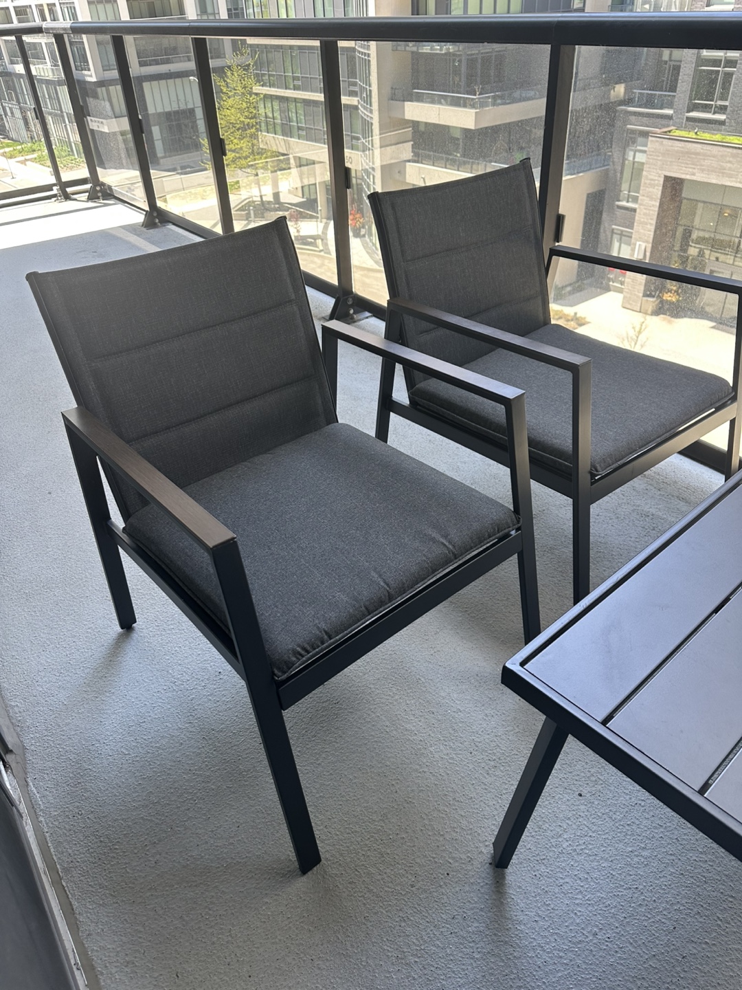 4-Piece Balcony Furniture Set - Chairs and Table - photo 4