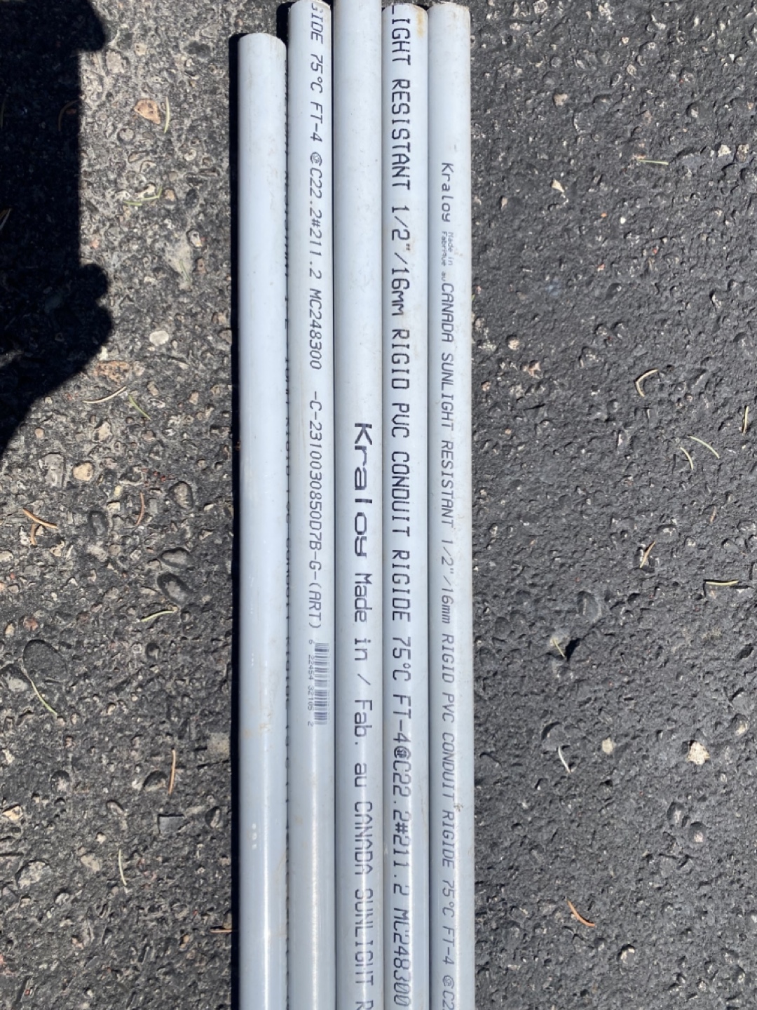 Kraloy 1/2" Rigid PVC Conduit - Sunlight Resistant - photo 2